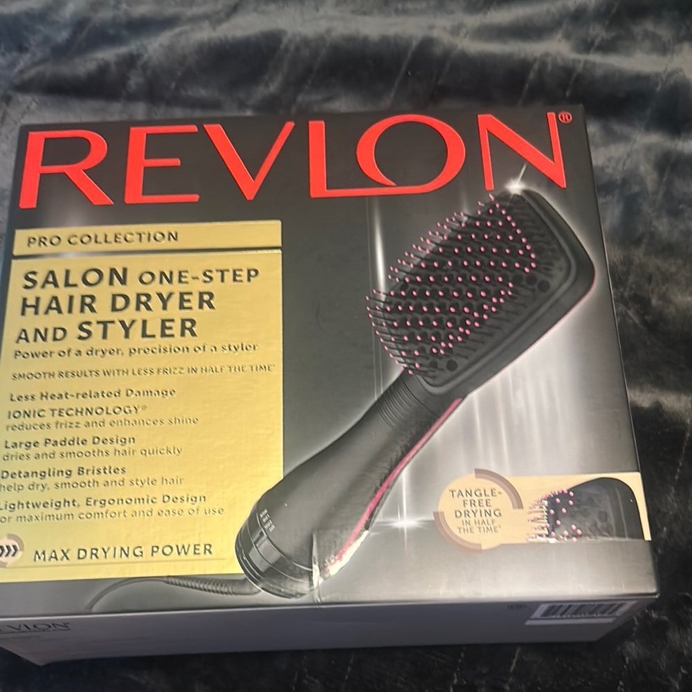 Revlon Black and Pink Hair Dryer and Styler